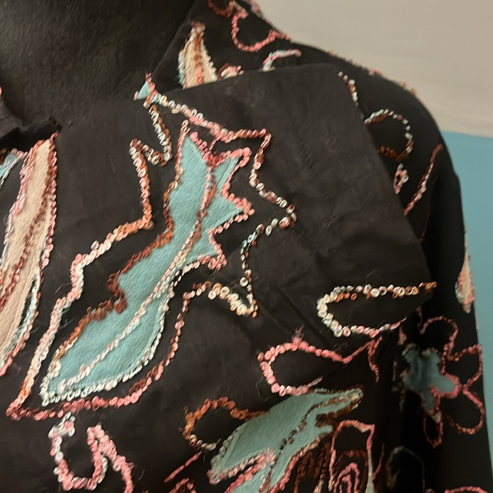 Mirasol Embroidered Shirt/Jacket Size Large - Picture 5 of 11